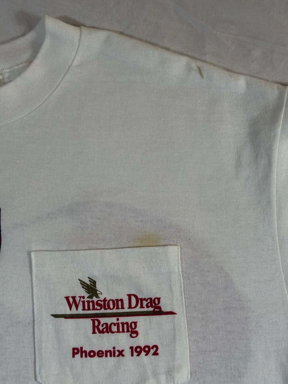 Vintage 1992 Winston Drag Racing Phoenix T Shirt XL USA Single Stitch Pocket Tee - Picture 4 of 10